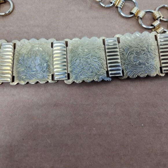 Vintage Unbranded Gold Metal Women's Belt Small - Picture 11 of 11